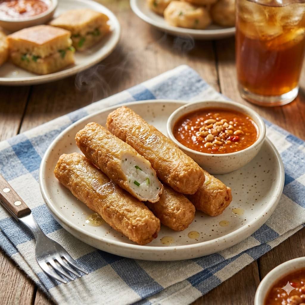 Otak Otak Goreng 5pcs Rice Bowl Mantul